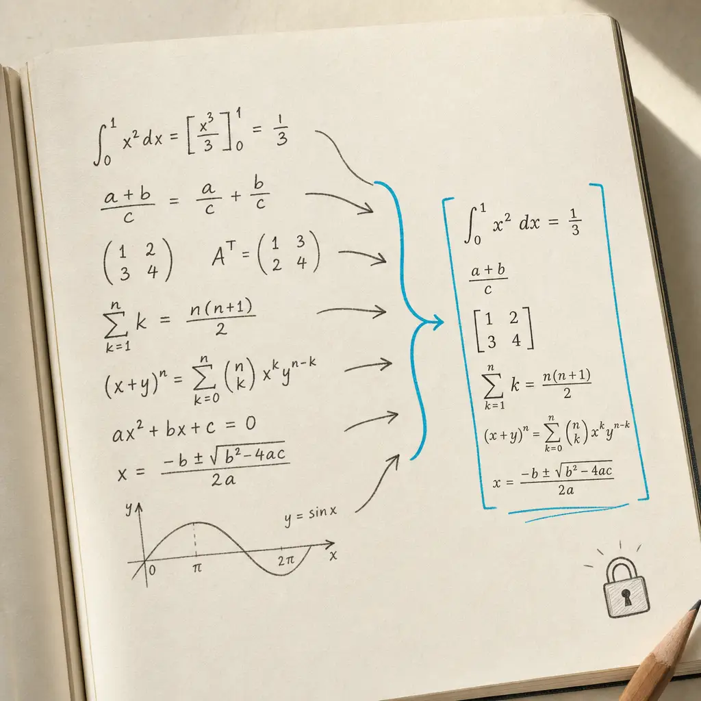 Convert Handwritten Math to LaTeX