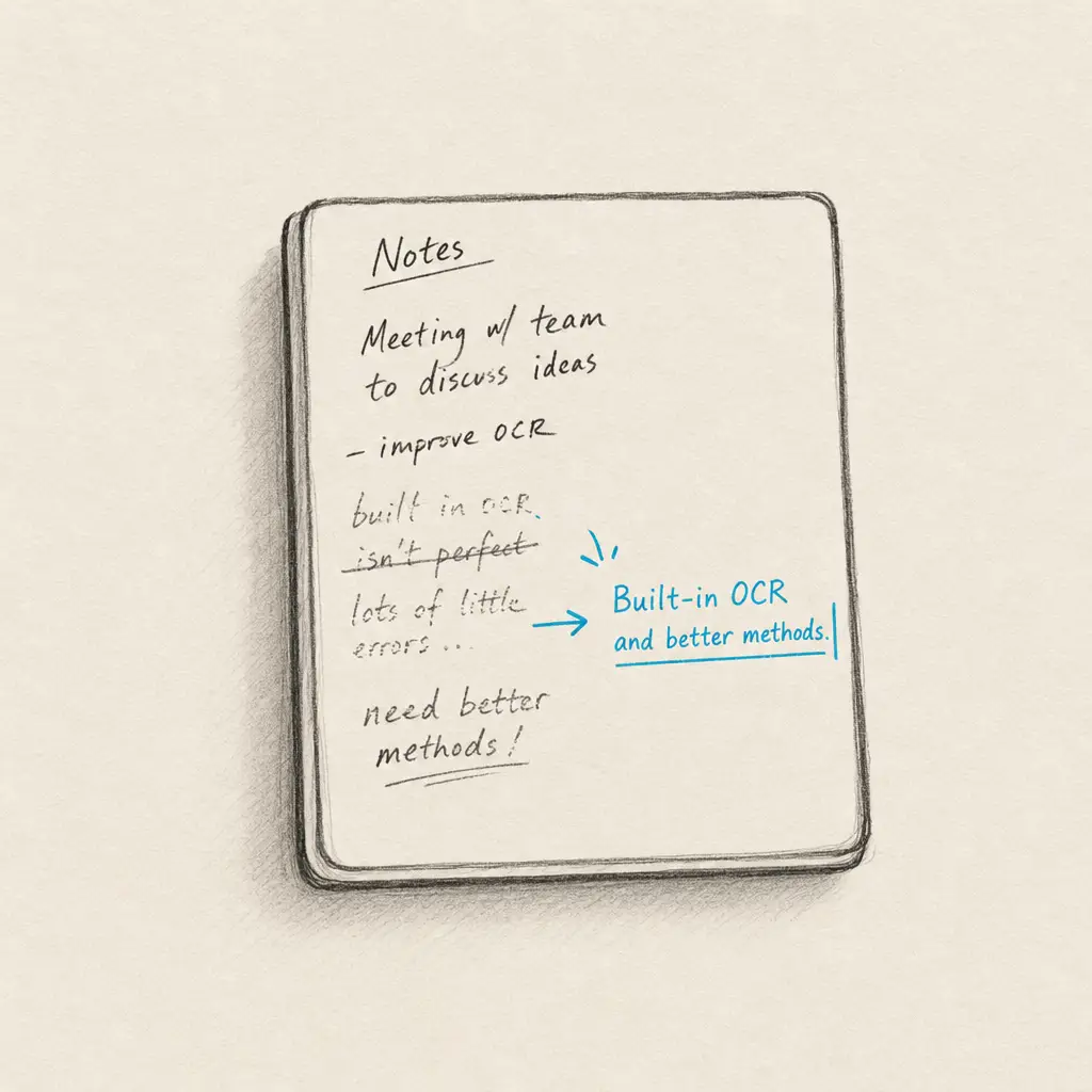 How to convert handwriting to text on Boox