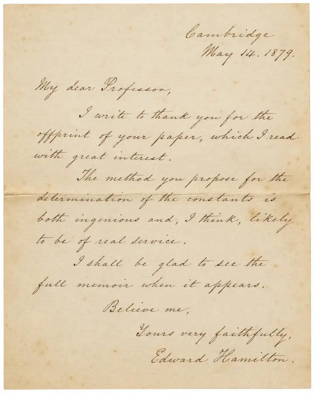 A defined handwritten research collection prepared for assessment