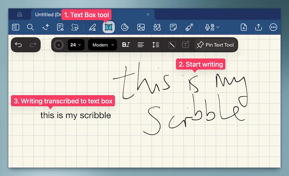 Use Scribble for automatic conversion.